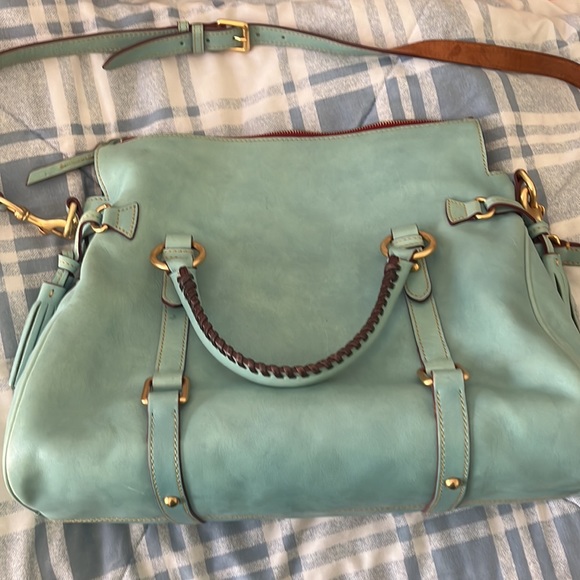 Dooney Bourke robin eggs blue tote - Picture 6 of 11